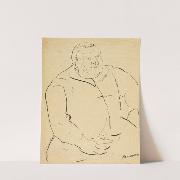 Sitzender Mann (1920-1925) by Rudolf Grossmann