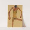 Sitzender männlicher Akt mit gesenktem Kopf (Seated Male Nude with Lowered Head) (1910) by Egon Schiele