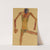 Sitzender männlicher Akt mit gesenktem Kopf (Seated Male Nude with Lowered Head) (1910) by Egon Schiele