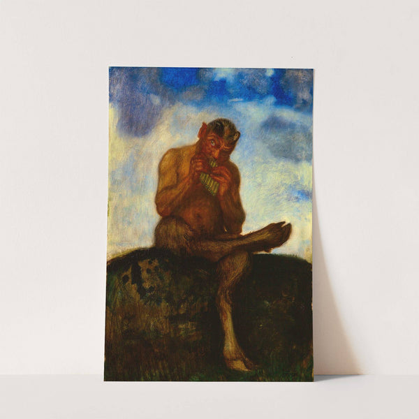 Sitzender Pan mit Flöte (1895) by Franz von Stuck