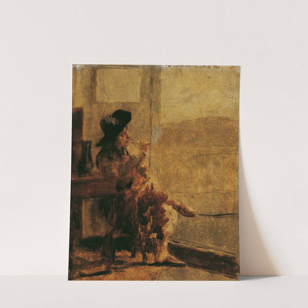 Sitzender Raucher by Hugo Charlemont