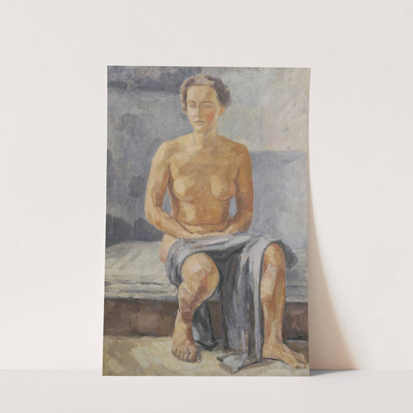 Sitzender weiblicher Akt by Walther Gamerith