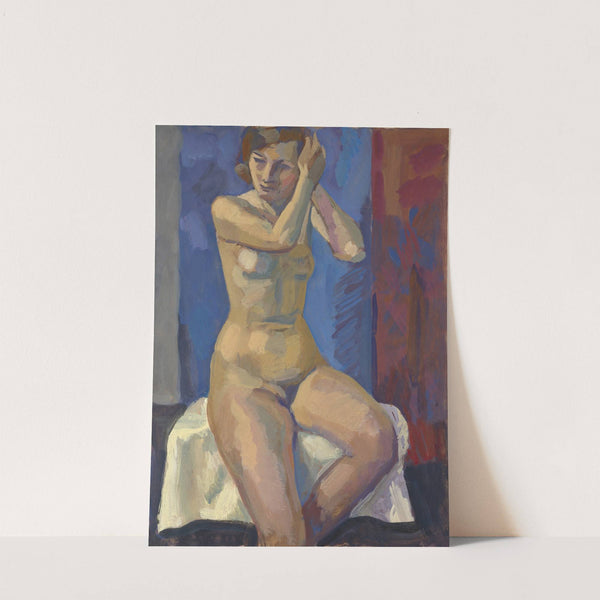 Sitzender weiblicher Akt by Walther Gamerith