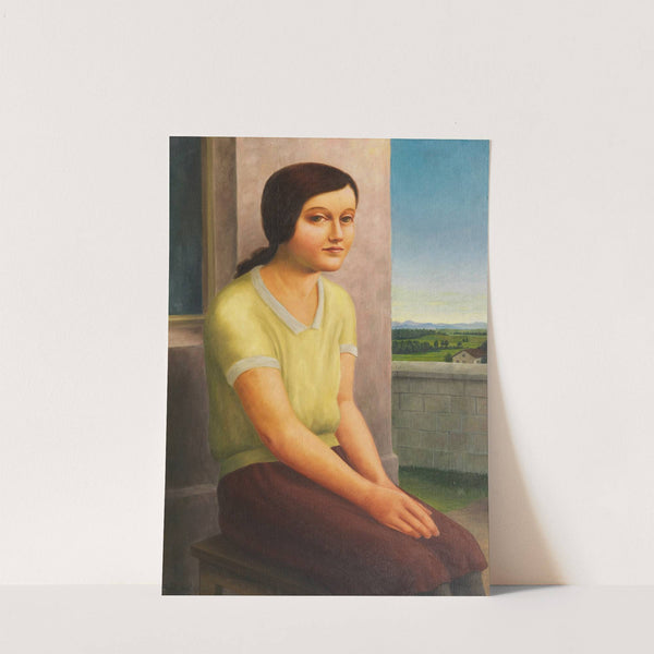 Sitzendes Mädchen (1927) by Georg Schrimpf