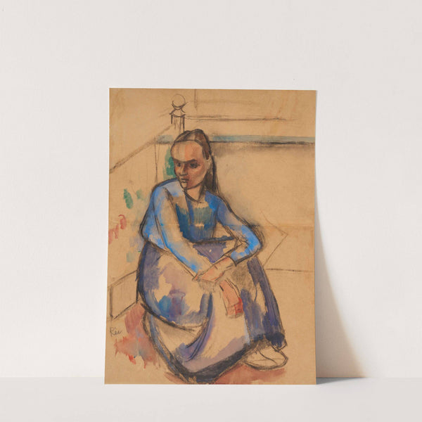 Sitzendes Mädchen (Hanna Nicolassen) (1918) by Anita Rée