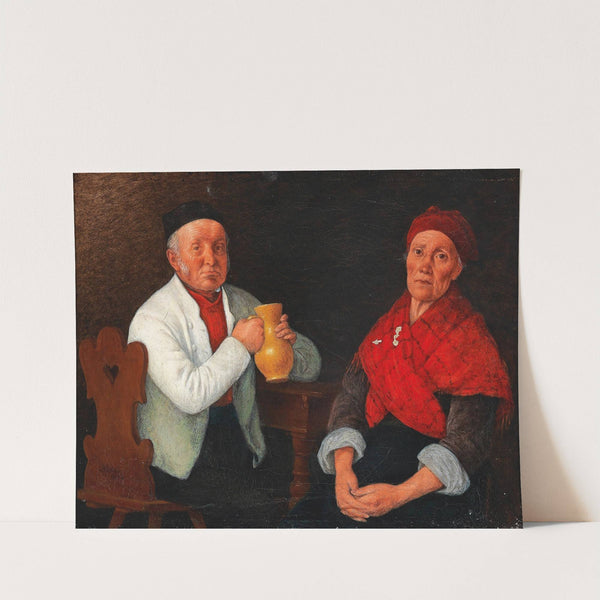 Sitzendes Paar (1858) by Michael Neder