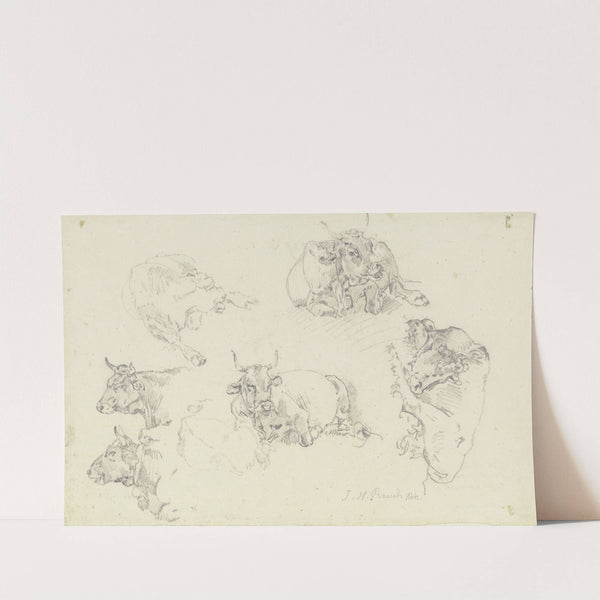 Six cattle by Johann Nepomuk Rauch