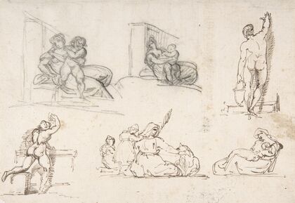 Six Figure Studies, including four for The Poor Italian Family