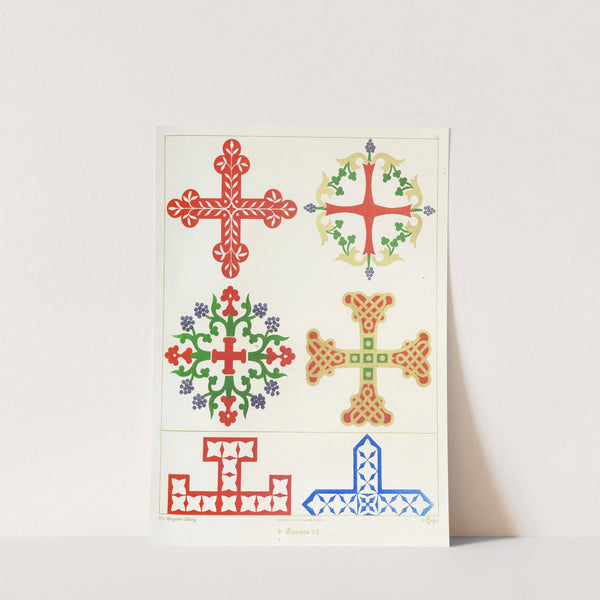 Six floriated Crosses. by Augustus Pugin