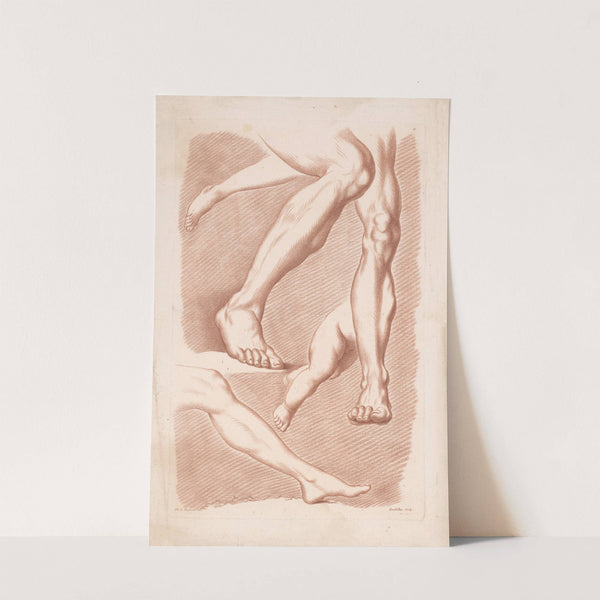 Six legs in different poses (1749-1849) by Louis-François Roubiliac