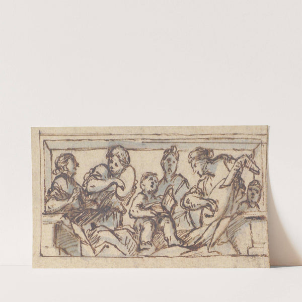 Six Music-Making Figures (1610–62) by Giovanni Francesco Romanelli