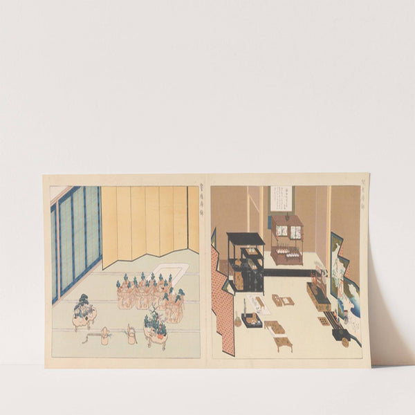 Sixteen Illustrations of Ancient Ceremonial Displays Pl.11 (1903) by Furuya Kōrin