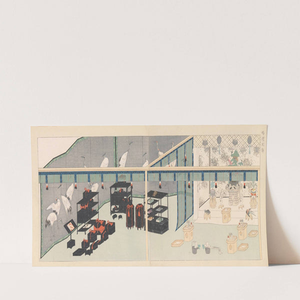 Sixteen Illustrations of Ancient Ceremonial Displays Pl.12 (1903) by Furuya Kōrin