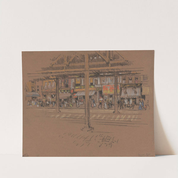 Sixth Avenue by Joseph Pennell