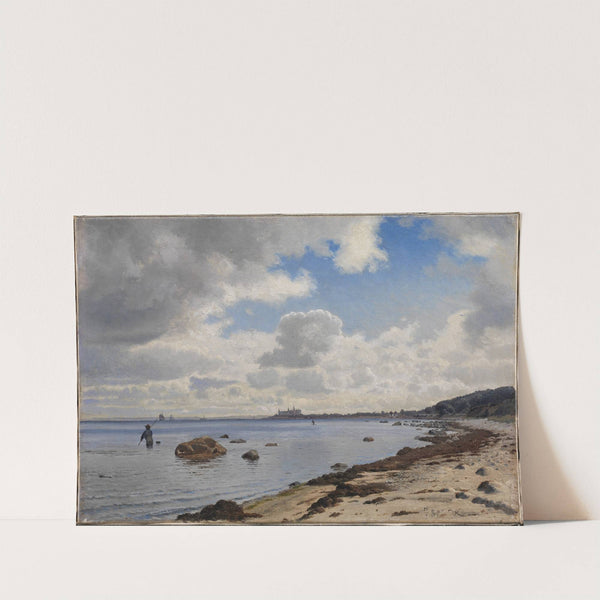 Sjællands nordkyst med udsigt til Kronborg by Vilhelm Kyhn