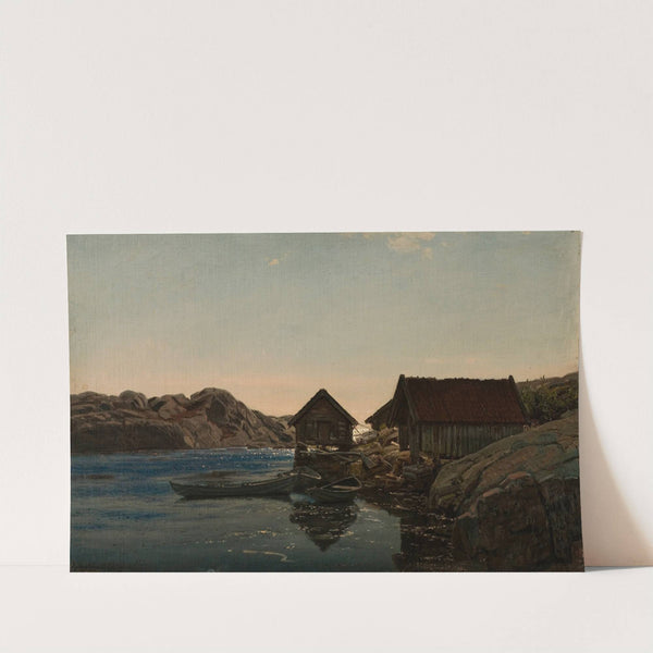 Sjøboder, Lindesnes by Amaldus Nielsen