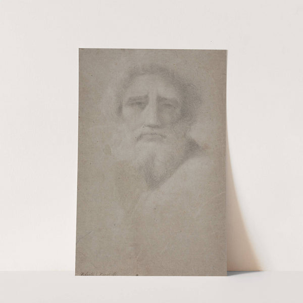 Skægget mandshoved by Hendrik Krock