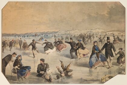 Skating in Central Park (1859–60)
