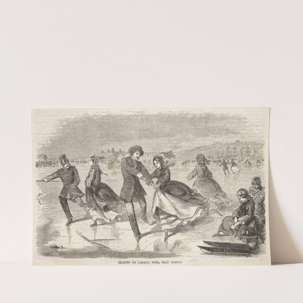 Skating on Jamaica Pond, near Boston (1859) by Winslow Homer