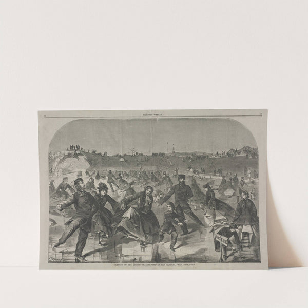 Skating on the Ladies’ Skating Pond in Central Park, New York (1860) by Winslow Homer