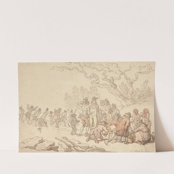Skating on the Serpentine by Thomas Rowlandson