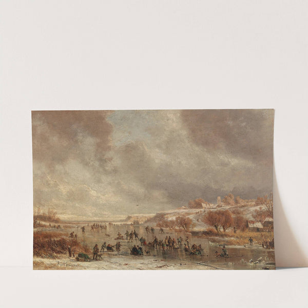 Skating Pleasures at Dusk by Adolf Stademann