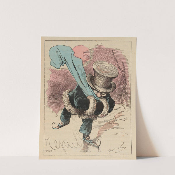 Skating-ring (1876) by André Gill