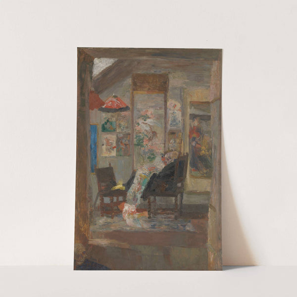 Skeleton Looking at Chinoiseries by James Ensor