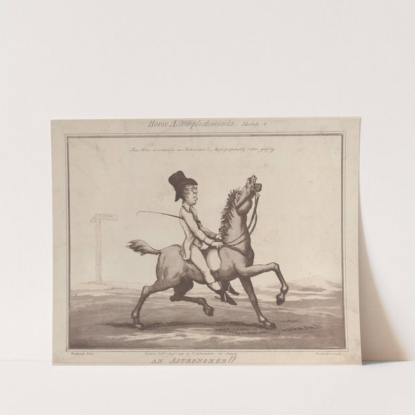 Sketch 1; An Astronomer !! (1799) by Thomas Rowlandson