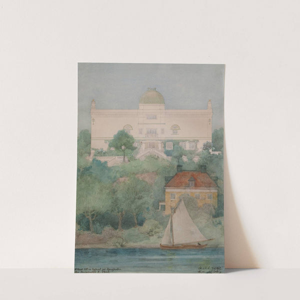 Sketch for a building for Thiel's Gallery by Ferdinand Boberg