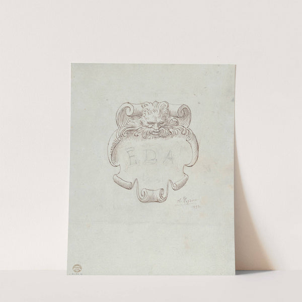 Sketch for a Nameplate for Edward D. Adams (1892) by Alphonse Legros