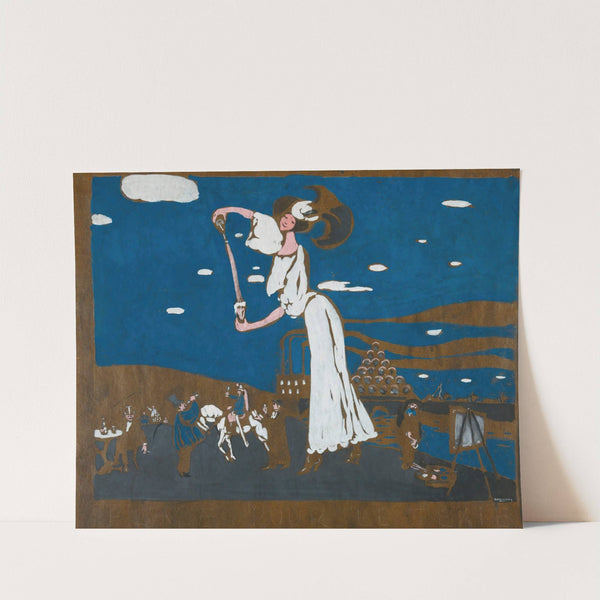 Sketch For A Poster For A French Brewery (1906) by Wassily Kandinsky