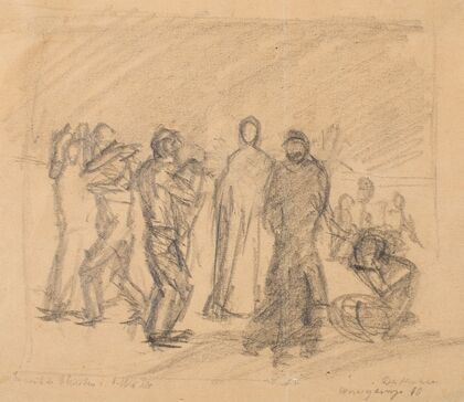 Sketch for Christ in the Desert (1910)