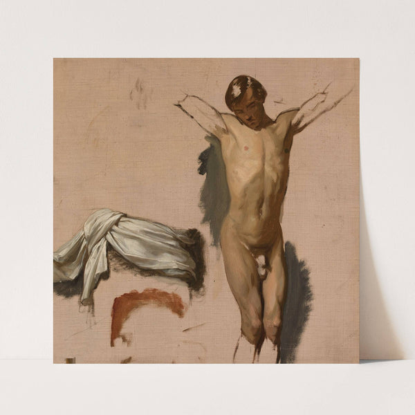Sketch for “Crucifixion” (1868) by Józef Simmler