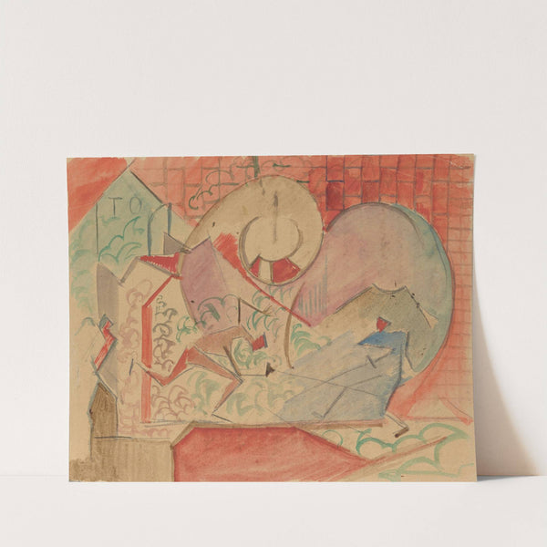 Sketch for 'Fencing' (Duel) by Leon Chwistek