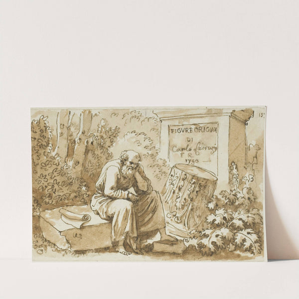 Sketch for Frontispiece to Figure Originali (c. 1790) by Carlo Labruzzi