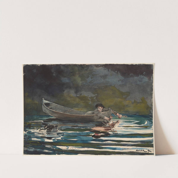 Sketch for 'Hound and Hunter' by Winslow Homer