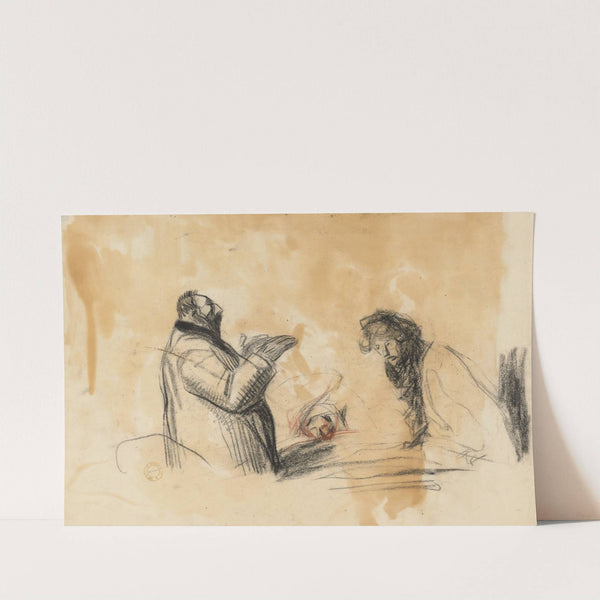 Sketch for In the Hospital (verso) (fourth quarter 1800s or first third 1900s) by Jean-Louis Forain