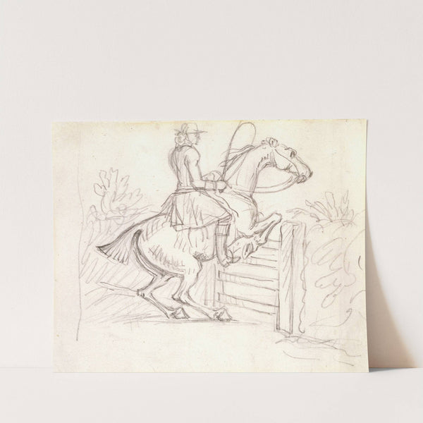 Sketch for Jumping the Gate by James Seymour