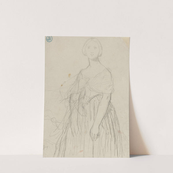 Sketch for Madame Moitessier by Jean Auguste Dominique Ingres