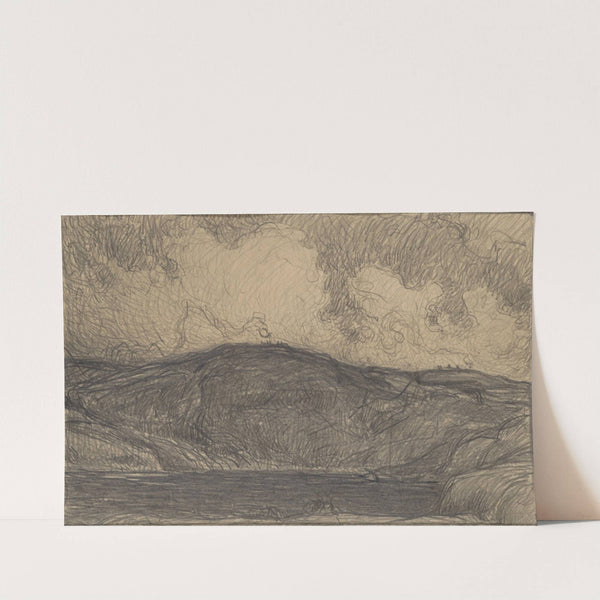 Sketch for Midsummer Bonfires in Stormy Weather by Karl Nordström