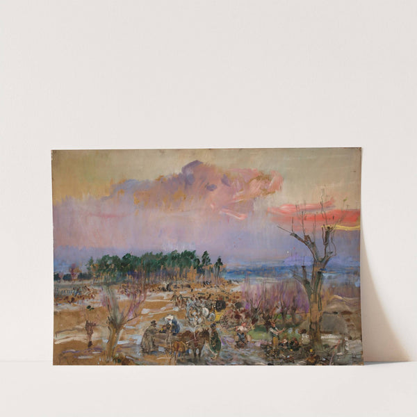 Sketch for Panorama of Grochów (1940) by Wojciech Kossak