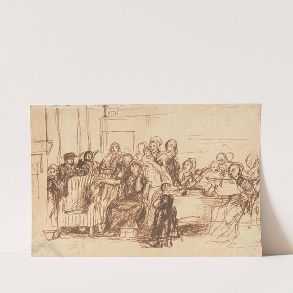 Sketch for 'Reading the Will' by Sir David Wilkie