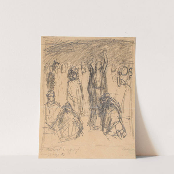 Sketch for Sermon on the Mount (1909) by Max Beckmann