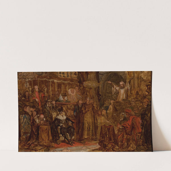 Sketch for “Skarga’s Sermon” (1861) by Jan Matejko