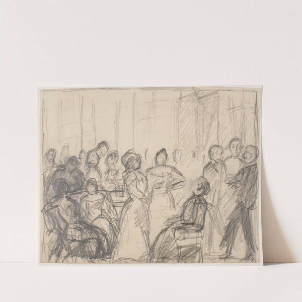 Sketch for Society Party (1910) by Max Beckmann