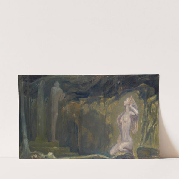 Sketch for The Forest Temple (1900) by J.A.G. Acke