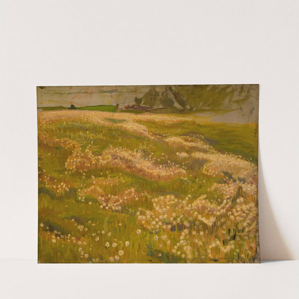 Sketch for The Knight and the Maiden (Dandelion Meadow) by Richard Bergh