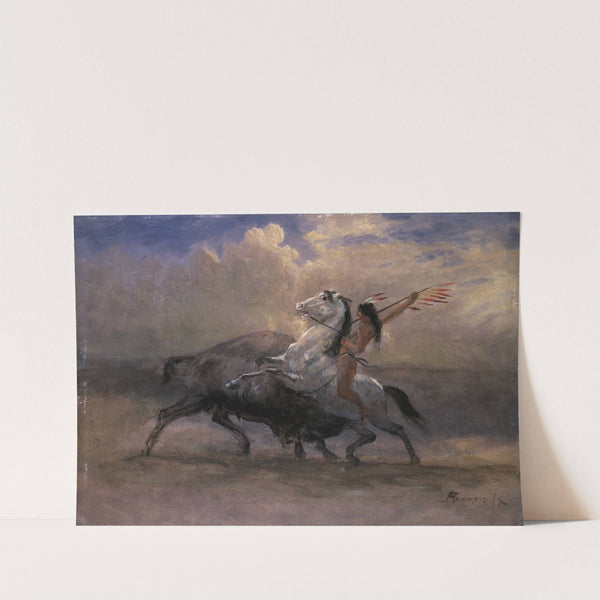 Sketch for ‘The Last of the Buffalo’ (circa 1888) by Albert Bierstadt