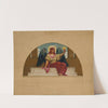Sketch for the Mural at Oberlin College, ‘The Spirit of Self-Sacrificing Love’ (1914) by Kenyon Cox